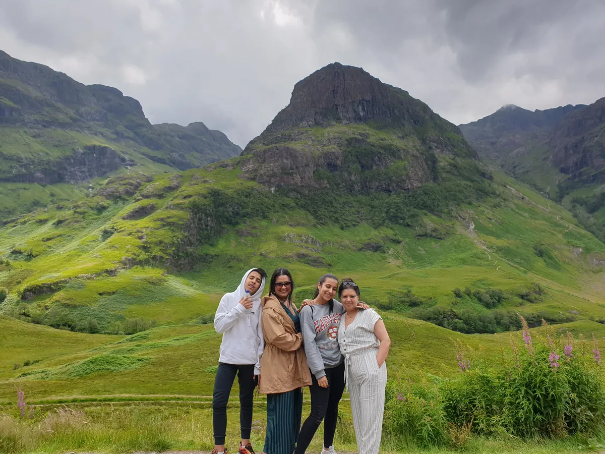 A stop among the mountains of Glencoe