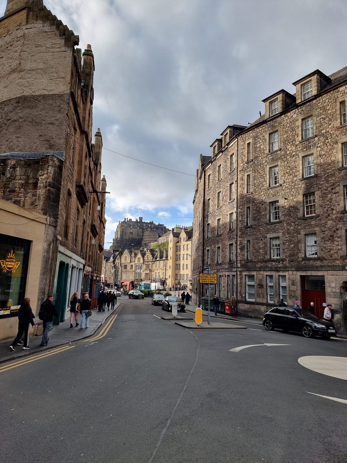 Edinburgh Castle, seen from the Grassmarket